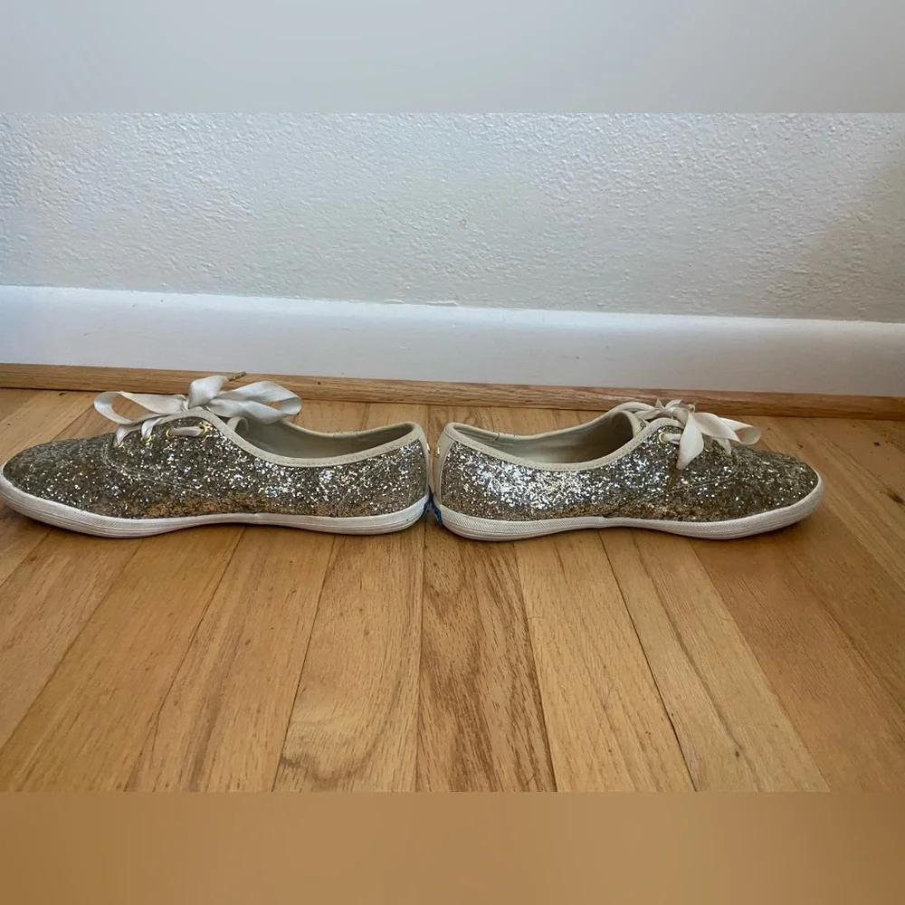 Keds x Kate Spade New York Champion Glitter Sneakers - 8.5 - Picture 12 of 14